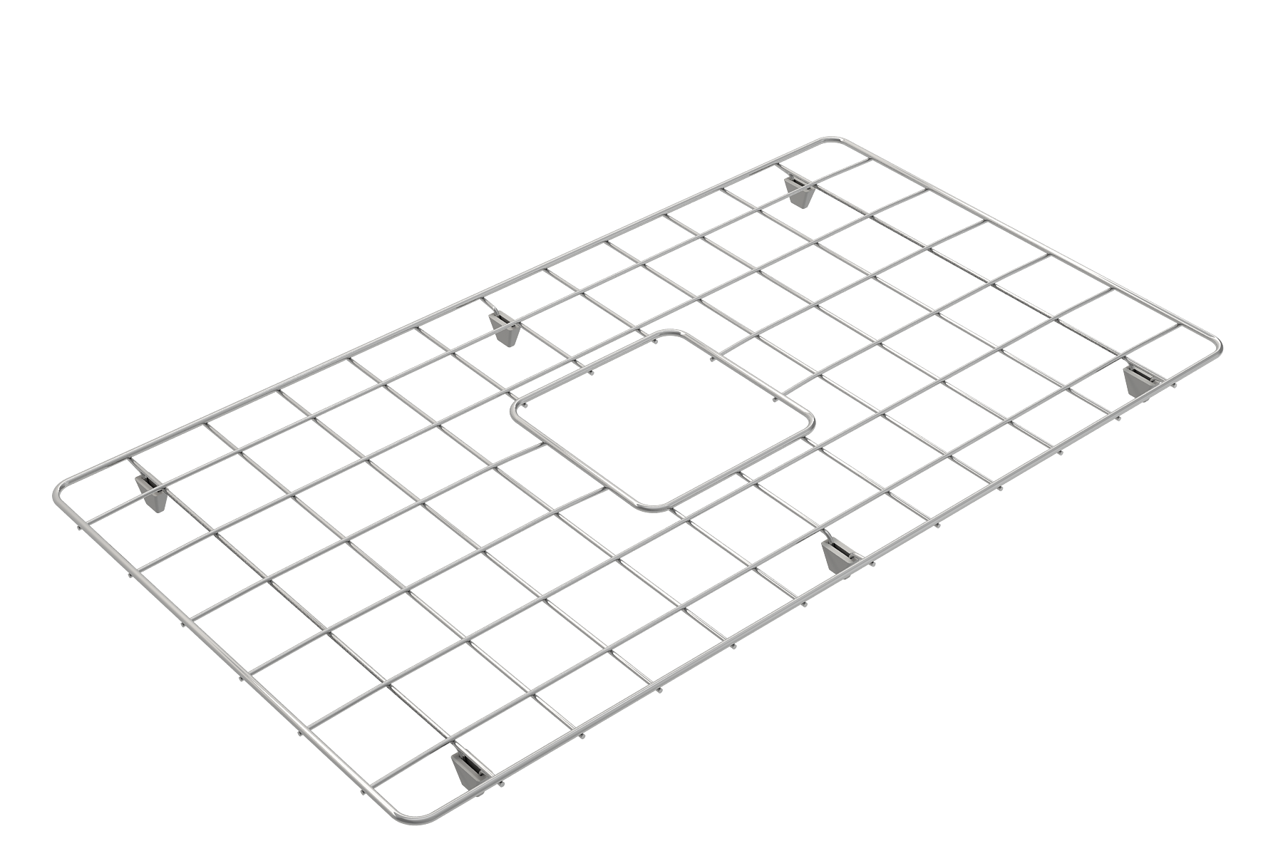 BOCCHI Stainless Steel Sink Grid for 30 in. 1138/1481 Farmhouse Apron Front Fireclay Single Bowl Kitchen Sinks, 2300 0015