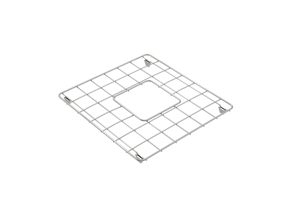 BOCCHI Stainless Steel Sink Grid for 33D in. 1139 Farmhouse Apron Front Fireclay Double Bowl Kitchen Sinks, 2300 0016