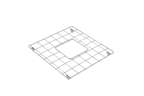 BOCCHI Stainless Steel Sink Grid for 33D in. 1139 Farmhouse Apron Front Fireclay Double Bowl Kitchen Sinks, 2300 0016