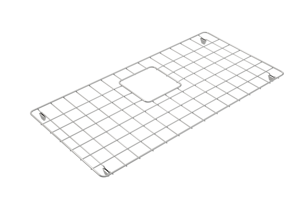 BOCCHI Stainless Steel Sink Grid for 34 in. 1500 Farmhouse Apron Front Fireclay Single Bowl Kitchen Sinks, 2300 0035