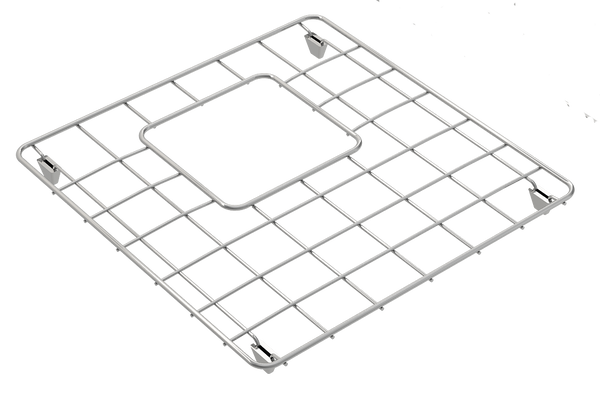 BOCCHI Stainless Steel Sink Grid for 34 in. 1501 Farmhouse Apron Front Fireclay Double Bowl Kitchen Sinks, 2300 0036