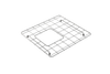 BOCCHI Stainless Steel Sink Kit Grid for 34 in. 1501 Farmhouse Apron Front Fireclay Double Bowl Kitchen Sink, 2300 2036