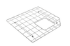 BOCCHI Stainless Steel Sink Kit Grid for 33 in. 1506 Undermount Fireclay Double Bowl Kitchen Sink, 2300 2042