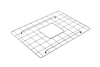 BOCCHI Stainless Steel Sink Kit Grid for 24 in. 1627 Undermount/Drop-in Fireclay Single Bowl Kitchen Sink, 2300 2056