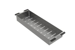 Alternate Image for BOCCHI Deep Stainless Steel Colander for Granite Sinks w/Black Rubber Handles, 2310 0004