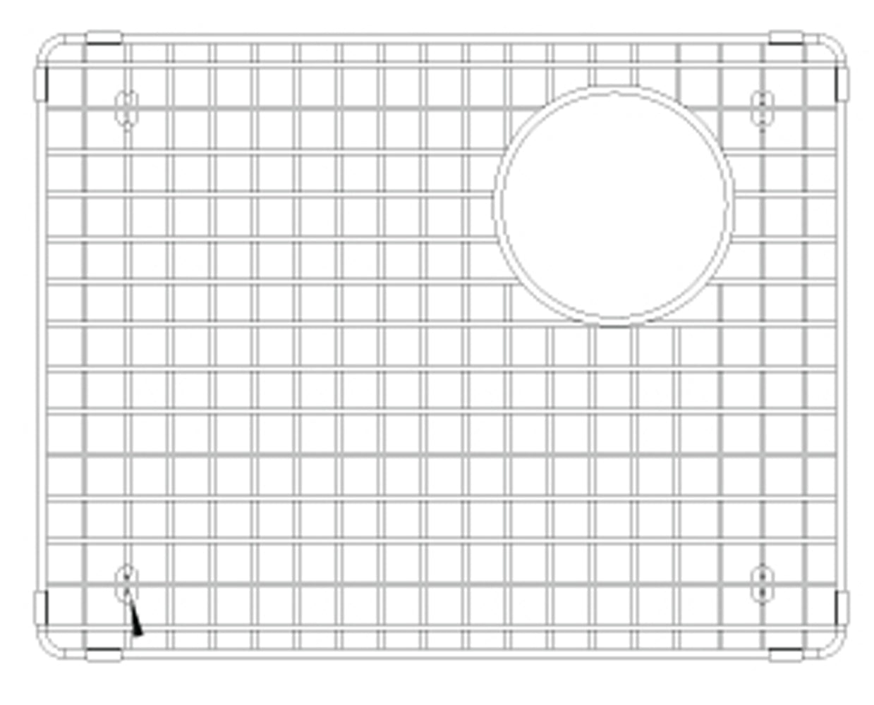 Blanco Stainless Steel Sink Grid (Precis Cascade Super Single), 231640