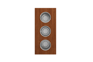 Alternate Image for BOCCHI Wood Board with 3 Round Stainless Steel Bowls, 2320 0011
