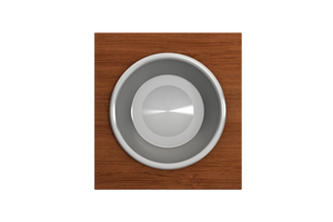 Alternate Image for BOCCHI Wood Board with Large Round Stainless Steel Mixing Bowl and Colander F/1616, 1618, 1633 (inner ledge), 2320 0014