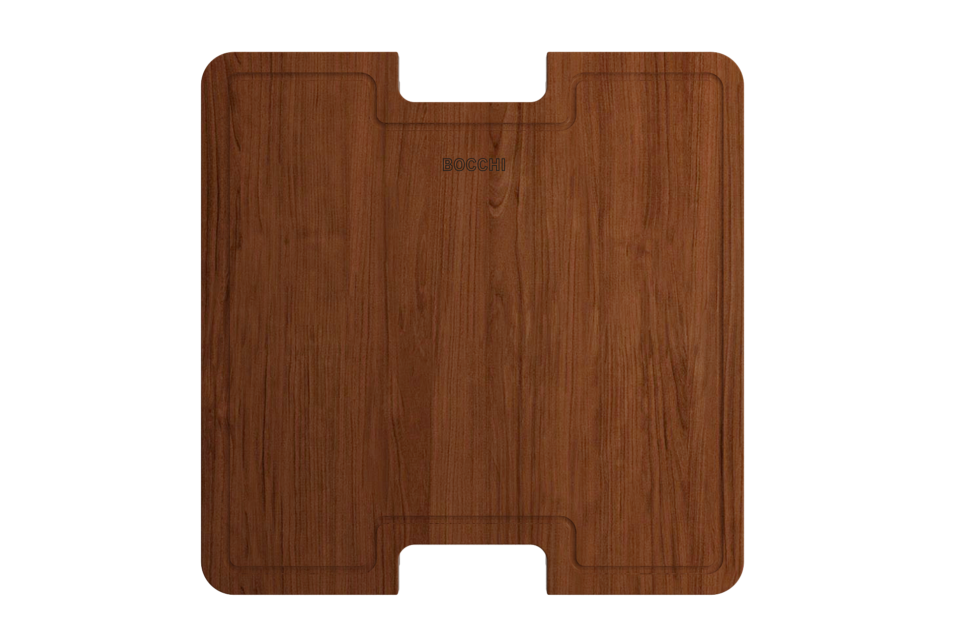 BOCCHI Wooden Cutting Board For Sotto 1359 w/Handles - Sapele Wood, 2320 0003