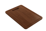BOCCHI Wooden Cutting Board/Cover for Baveno w/ Handle - Sapele Mahogany for 1633 sinks (Outer Ledge), 2320 0007