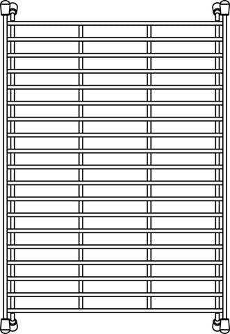 Blanco Stainless Steel Floating Sink Grid (Precis ED, Cascade, 1-3/4 & 21), 233542
