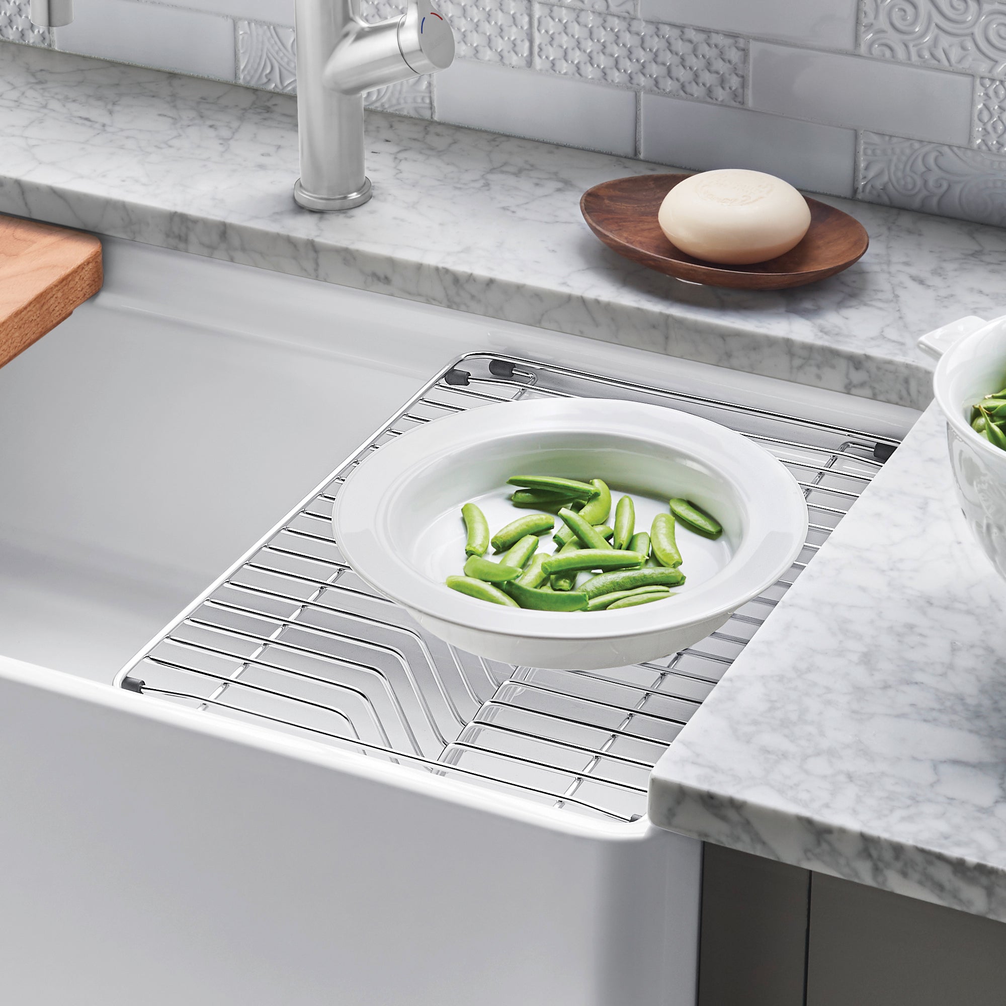 Blanco floating dish online rack