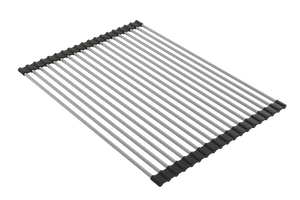 Alternate Image for BOCCHI Roller Mat, Stainless Steel with Black Edging for Fireclay Workstation Sinks, 2350 0001