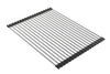 BOCCHI Roller Mat, Stainless Steel with Black Edging for Fireclay Workstation Sinks, 2350 0001