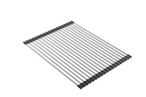 Alternate Image for BOCCHI Roller Mat, Stainless Steel with Black Edging for Granite Farmhouse Sinks, 2350 0003