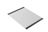 BOCCHI Roller Mat, Stainless Steel with Black Edging for Granite Farmhouse Sinks, 2350 0003
