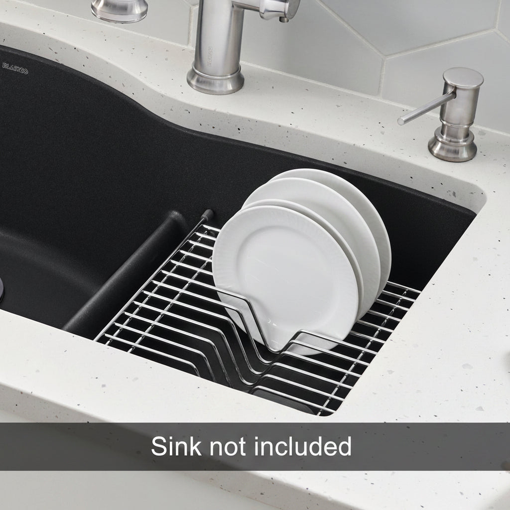 Alternate Image for Blanco Stainless Steel Floating Dish Rack (Diamond 1.75 & Super Single), 236431