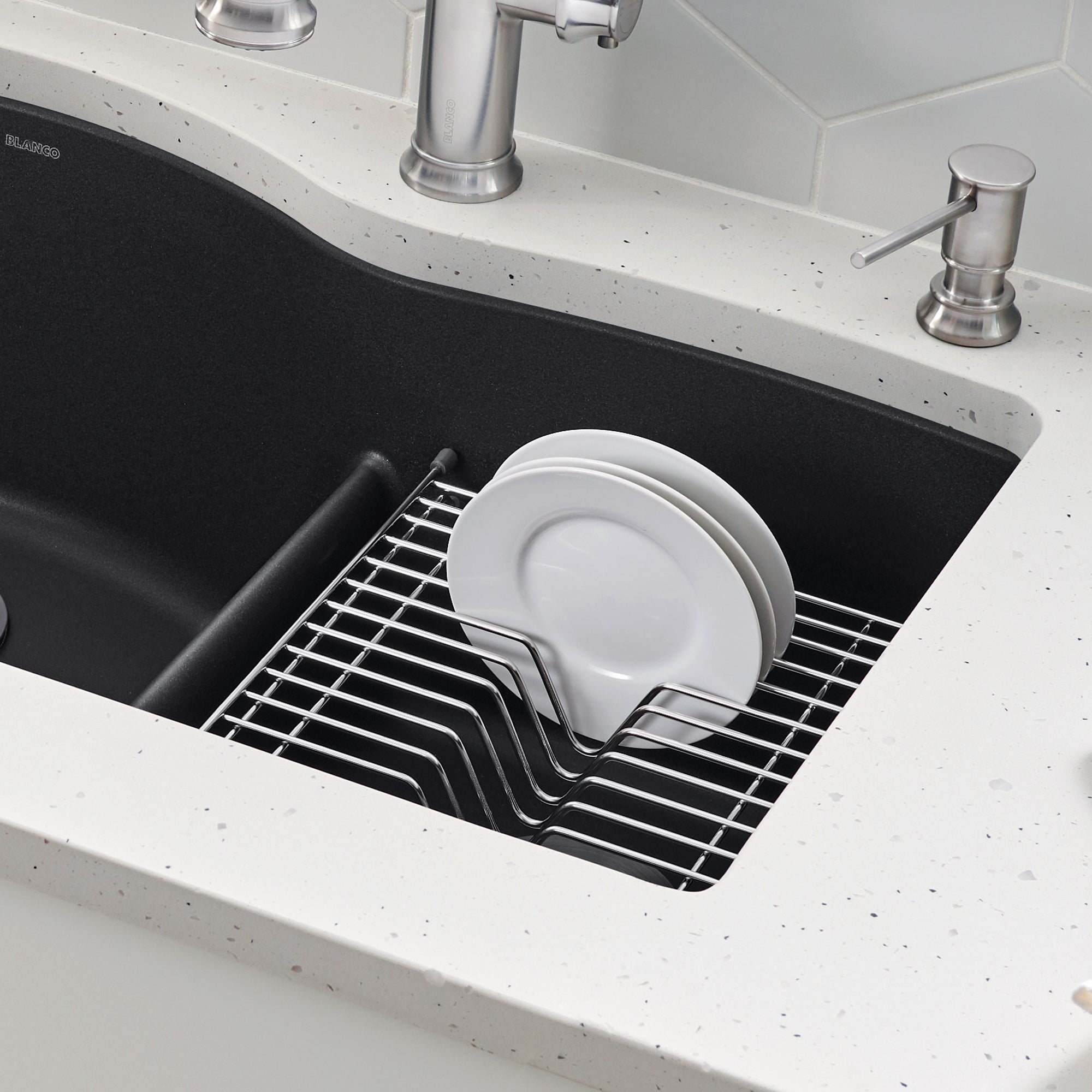 Blanco Stainless Steel Floating Dish Rack (Diamond 1.75 & Super Single), 236431