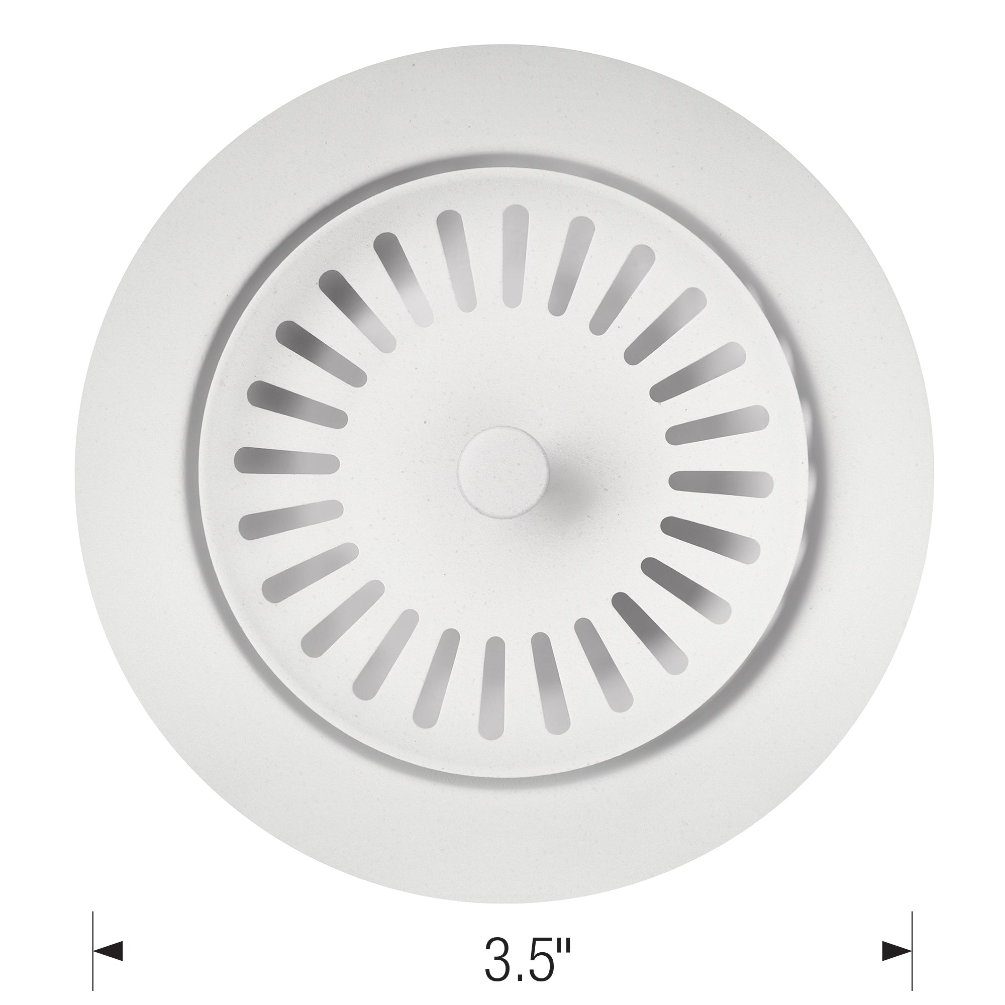 Blanco Decorative Metal Disposal Flange Drain - White, 240328
