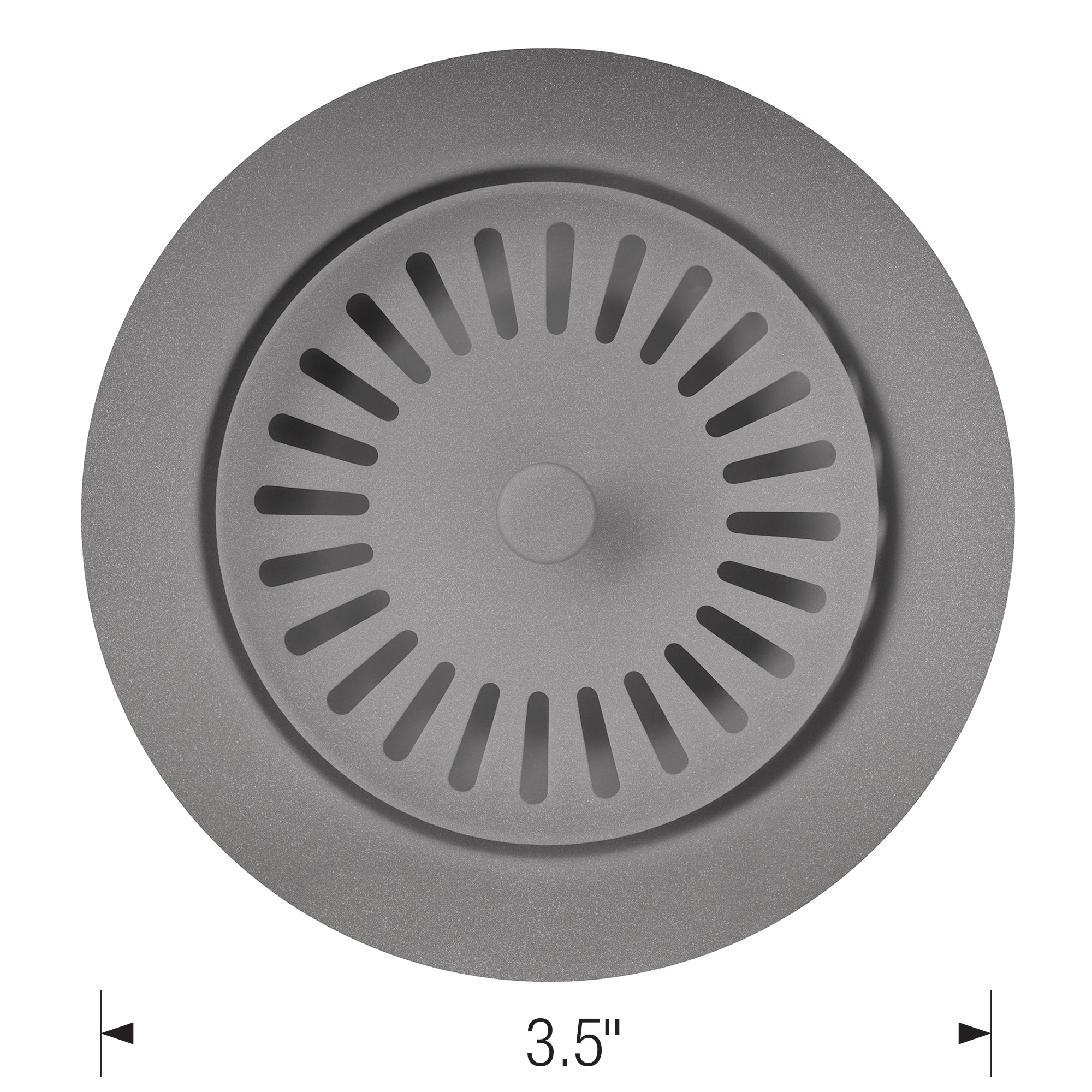 Blanco Decorative Metal Disposal Flange Drain - Metallic Gray, 240335