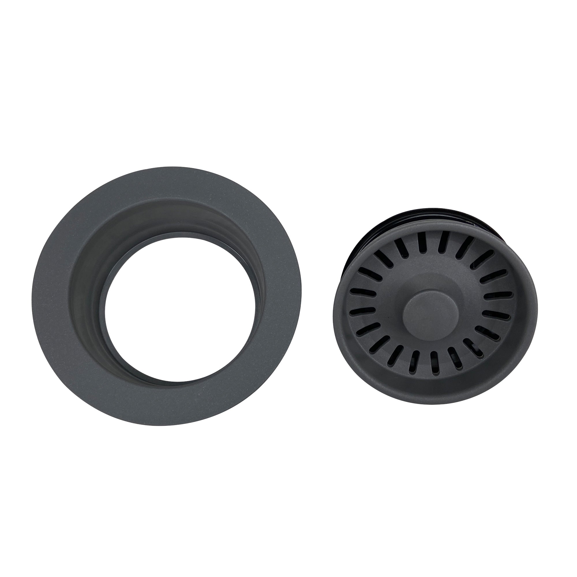 Nantucket Sinks Titanium Disposal Flange Drain For Granite Composite Sinks, 3.5DF-GCTI