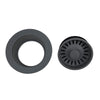 Nantucket Sinks Titanium Disposal Trim Drain For Granite Composite Sinks, 3.5DF-GCTI