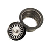 Nantucket Sink 3.5 Inch Extended Flange Disposal Kitchen Drain in Brushed Stainless 3.5EDF-BRS