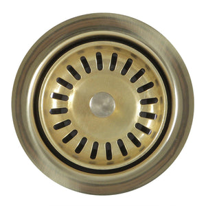 Alternate Image for Nantucket Sinks Nantucket Sink 3.5 Inch Extended Flange Disposal Kitchen Drain Brass, 3.5EDF-PB