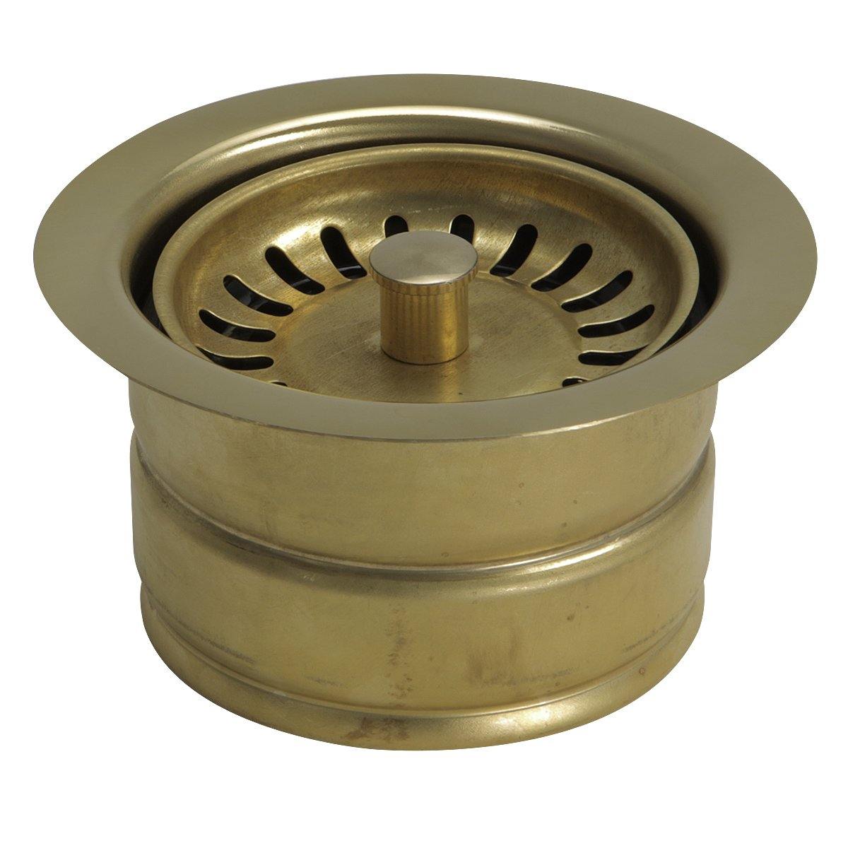 Nantucket Sinks Nantucket Sink 3.5 Inch Extended Flange Disposal Kitchen Drain Brass, 3.5EDF-PB - The Sink Boutique