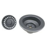 Nantucket Sinks Basket Strainer Kitchen Drain For Granite Composite Sinks - Titanium, 3.5KD-GCTI