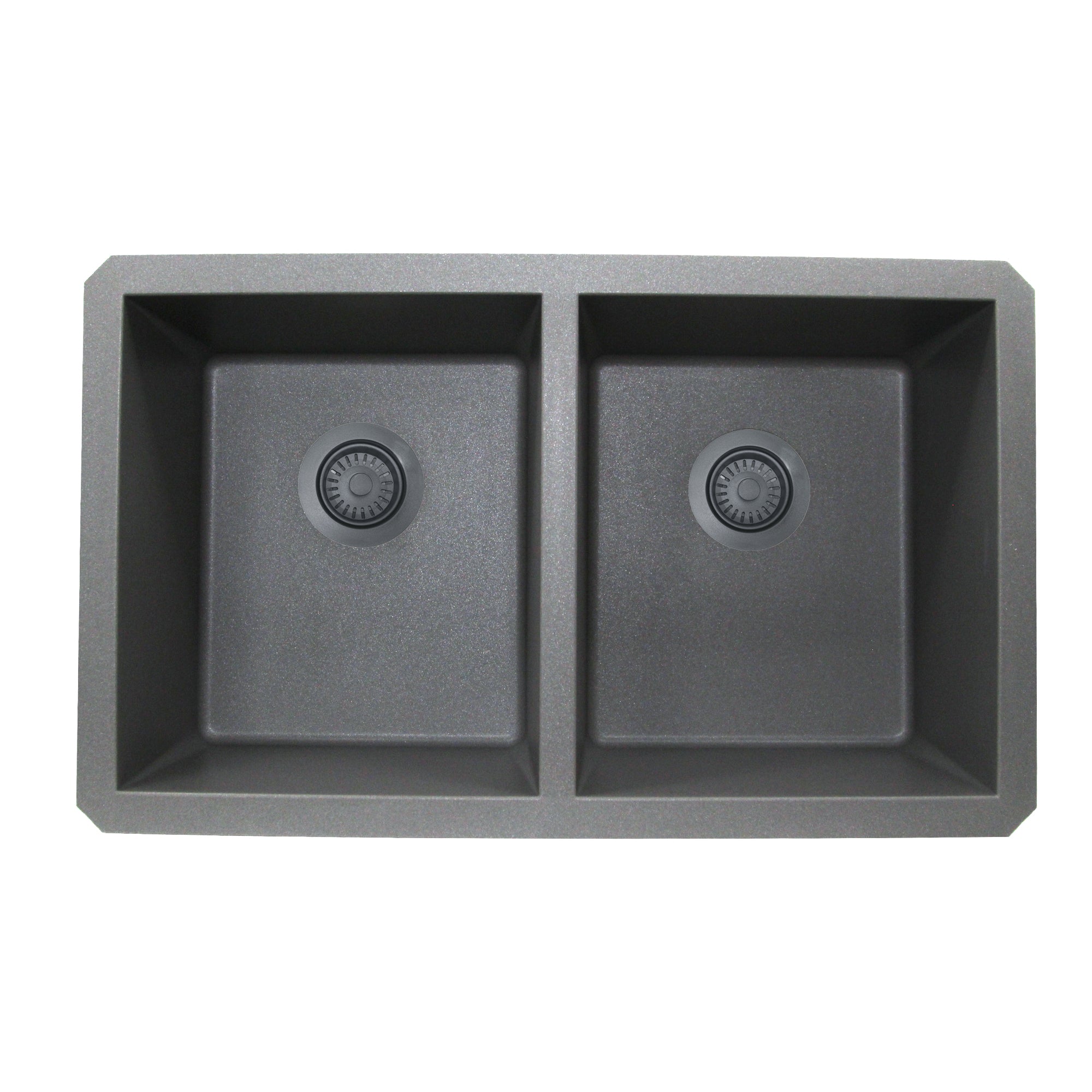 Nantucket Sinks Basket Strainer Kitchen Drain For Granite Composite Sinks - Titanium, 3.5KD-GCTI