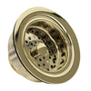 Nantucket Sinks Polished Brass 3.5 Inch Kitchen Drain 3.5 KDPB