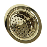Nantucket Sinks Polished Brass 3.5 Inch Kitchen Drain 3.5 KDPB - The Sink Boutique