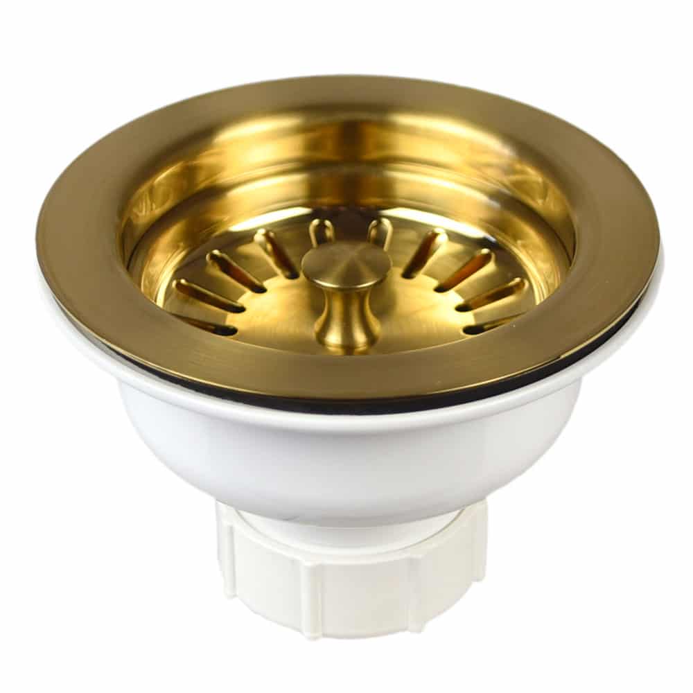 Native Trails 3.5" Basket Strainer in Brushed Gold, DR320-BG