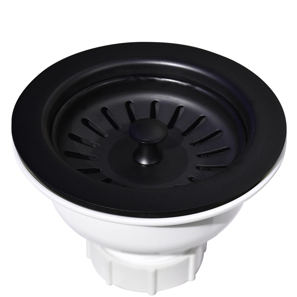 Native Trails 3.5" Basket Strainer in Matte Black, DR320-MB