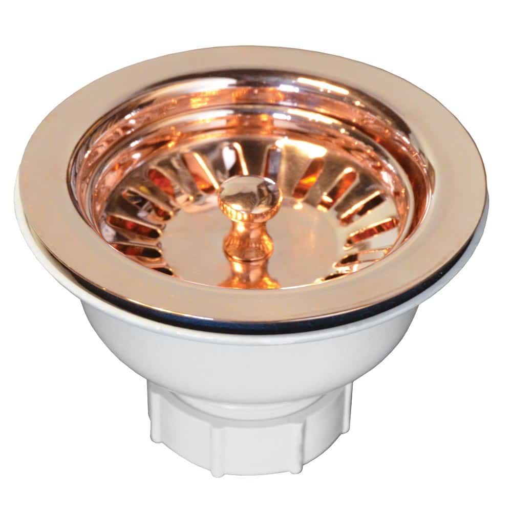 Native Trails 3.5" Basket Strainer in Polished Solid Copper, DR320-PSC