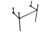 BOCCHI Metal Console Leg Set in Matte Black, 3930 0001F