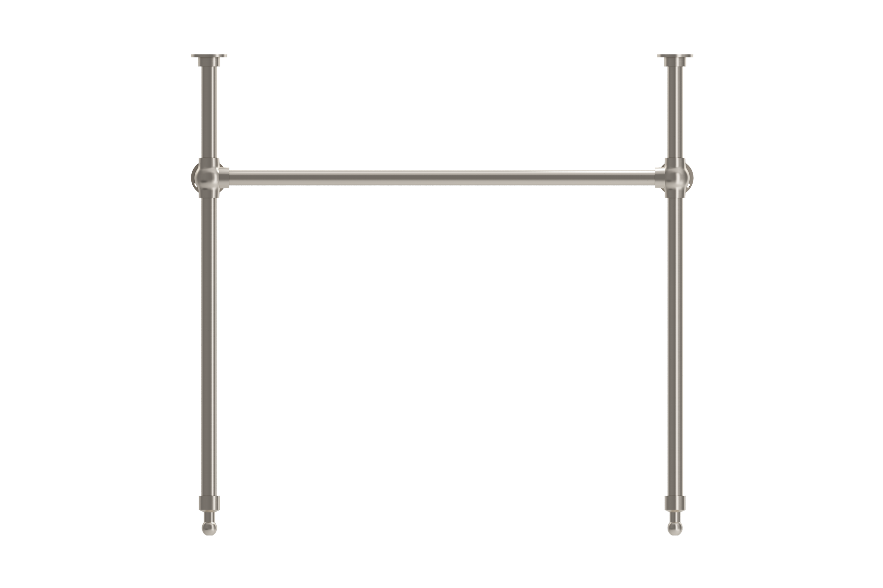 BOCCHI Metal Console Leg Set in Brushed Nickel, 3930 0001S