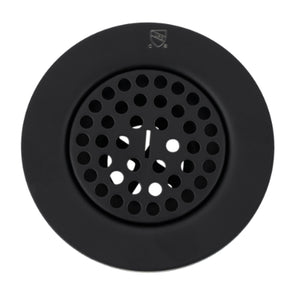 Alternate Image for Nantucket Sinks 3 inch Utility Sink Grid Drain Matte Black, 3CHGRMBL