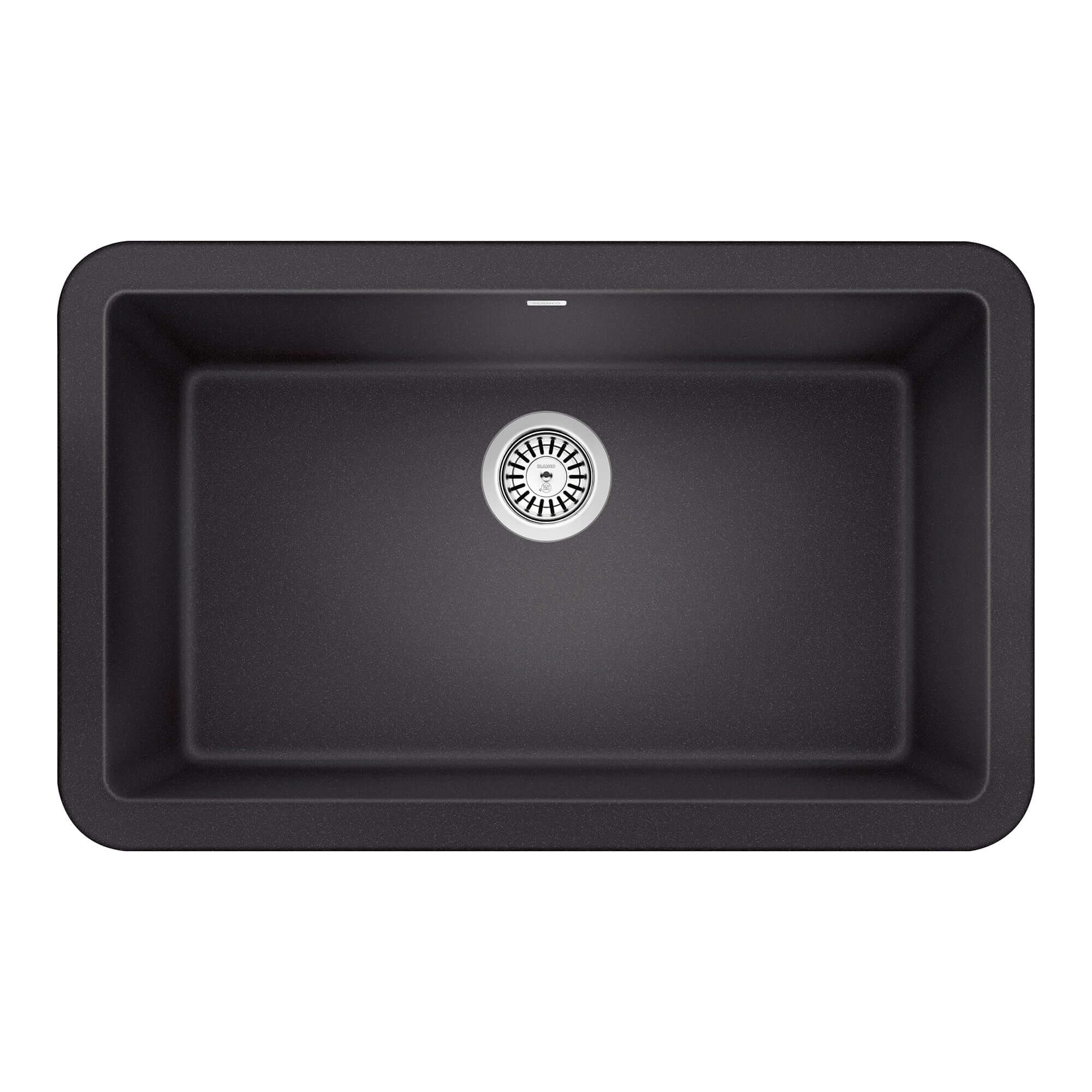 Blanco Ikon 30" Granite Composite Farmhouse Sink, Silgranit, Anthracite, 401732