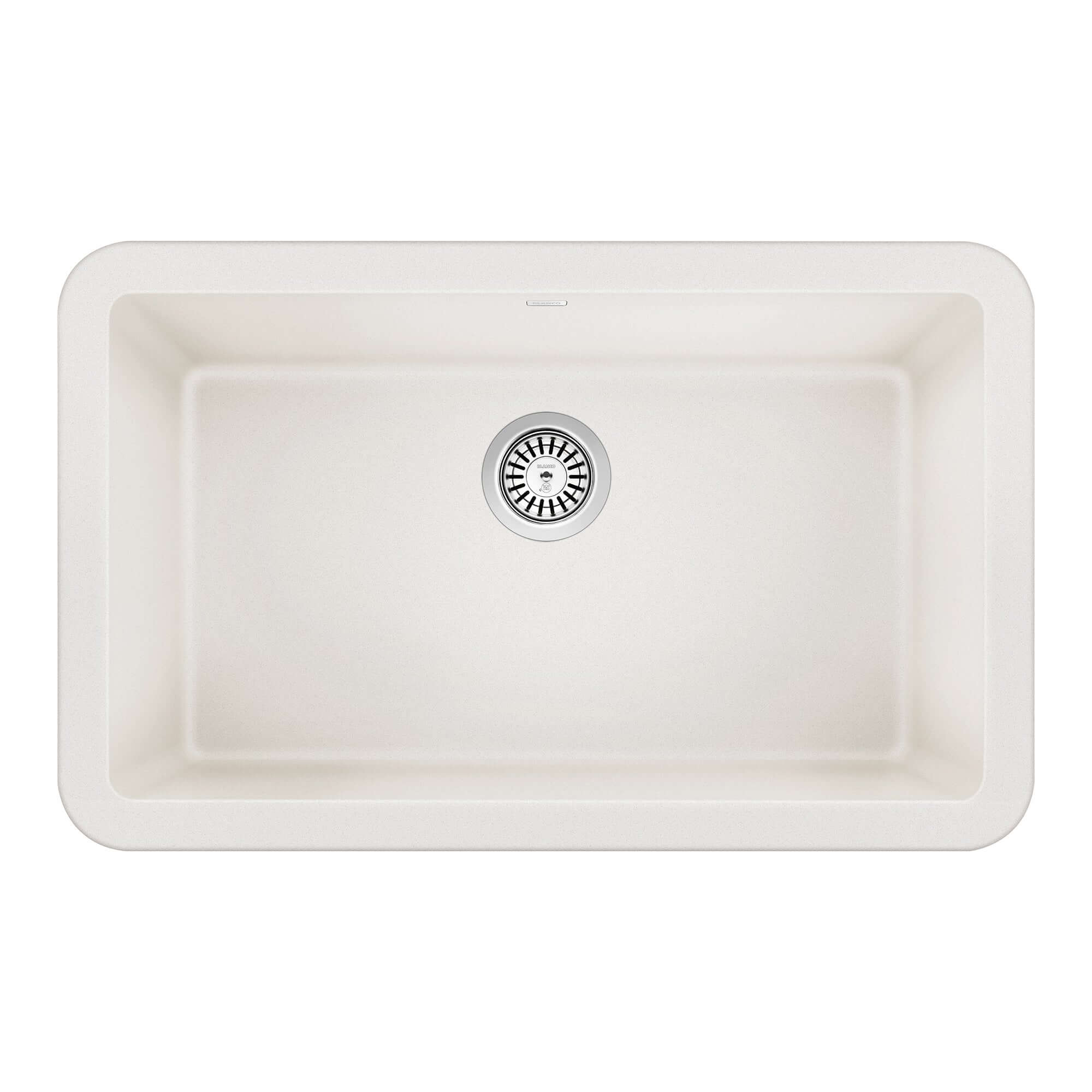 Blanco Ikon 30" Granite Composite Farmhouse Sink, Silgranit, White, 401734