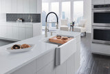 Blanco Ikon 30" Granite Composite Farmhouse Sink, Silgranit, White, 401734