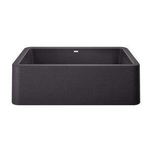 Alternate Image for Blanco Ikon 33" Granite Composite Farmhouse Sink, Silgranit, Anthracite, 401895