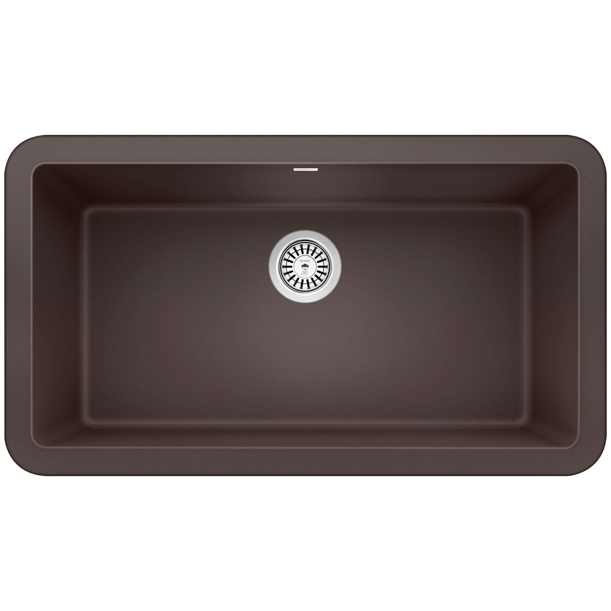 Blanco Ikon 33" Granite Composite Farmhouse Sink, Silgranit, Cafe, 401896