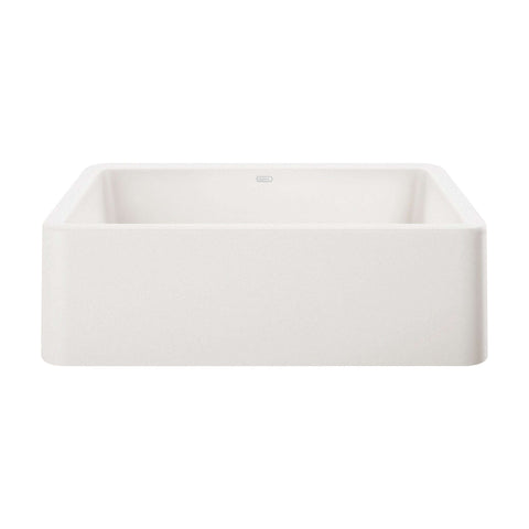 Blanco Ikon 33" Granite Composite Farmhouse Sink, Silgranit, White, 401899
