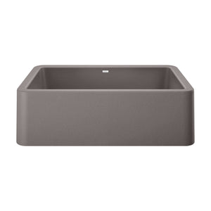Alternate Image for Blanco Ikon 33" Granite Composite Farmhouse Sink, Silgranit, Metallic Gray, 401900