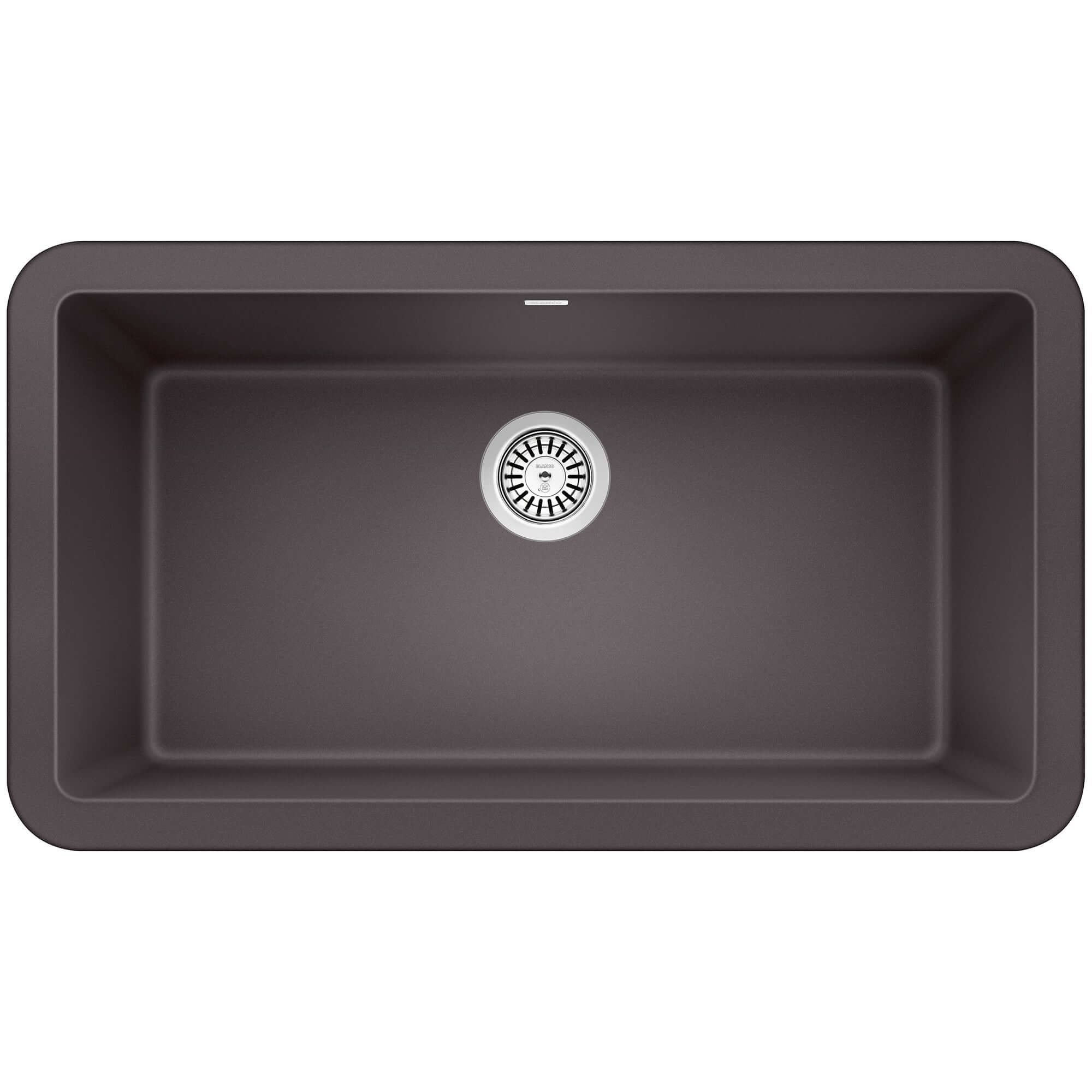 Blanco Ikon 33" Granite Composite Farmhouse Sink, Silgranit, Cinder, 401985