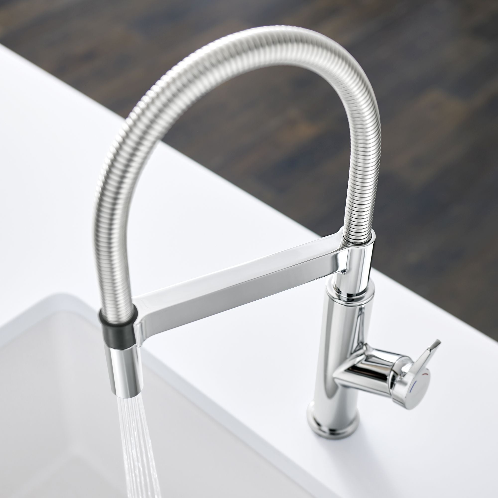 Blanco Solenta 1.5 GPM Brass Kitchen Faucet, Semi-Pro, Polished Chrome, 401990