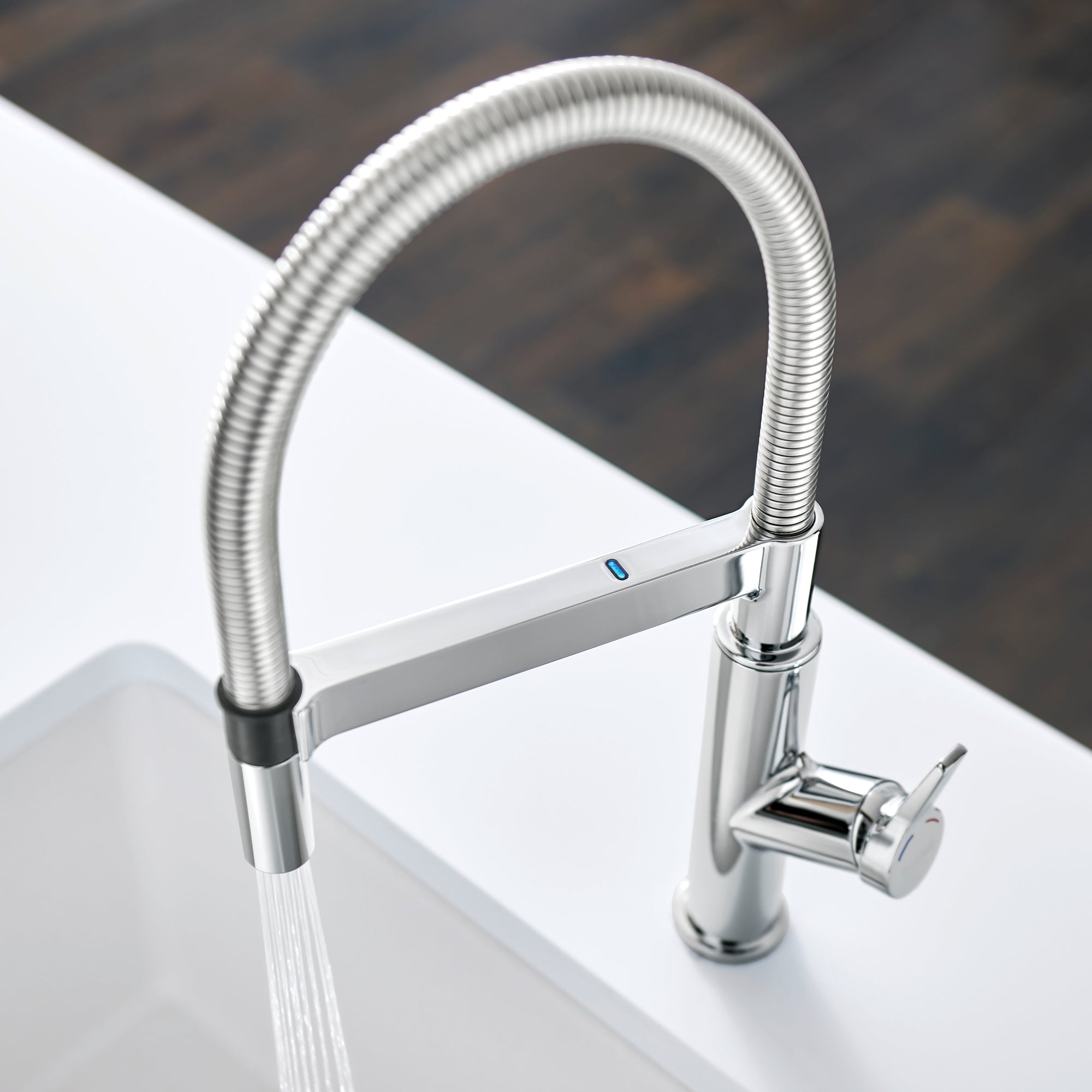 Blanco Solenta 1.5 GPM Brass Kitchen Faucet, Semi-Pro, Polished Chrome, 401992
