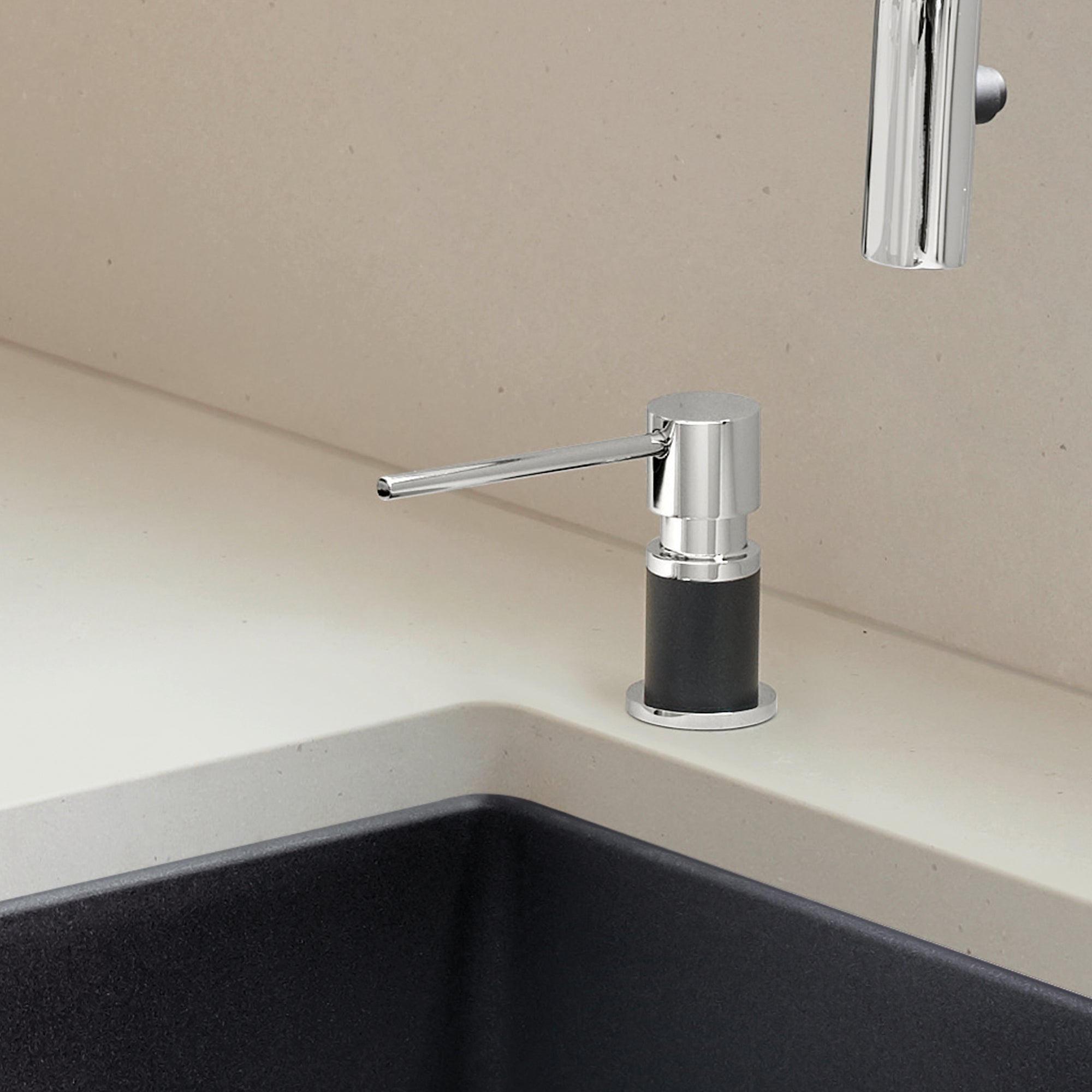 Blanco Lato Soap Dispenser - Chrome/Anthracite, 402300
